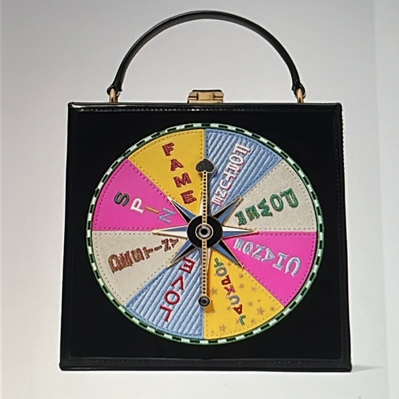 🎲  KATE SPADE FORTUNE FAVORS EMBELLISHED 3D TOP-HANDLE CROSSBODY 🎲 NWT 🎲 - Picture 2 of 16